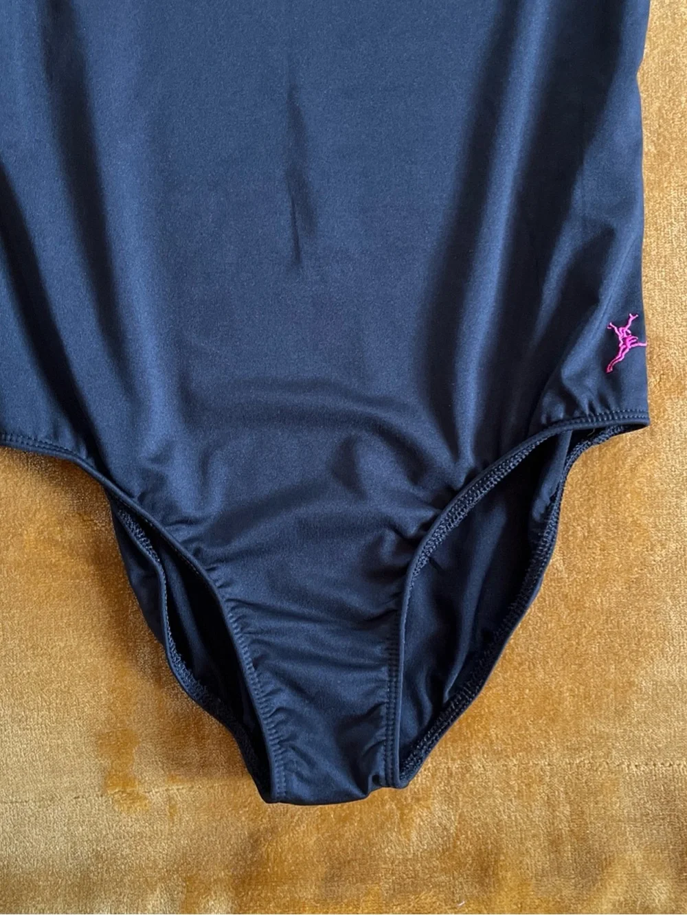 CAPEZIO Future Star Dance Leotard Black LARGE 10/12 Gymnastics Long Sleeve